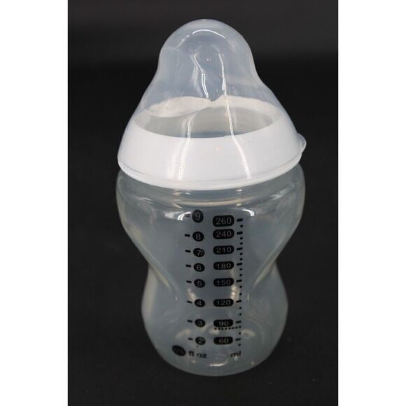 Tommee Tippee Closer to Nature 2 5oz. & 1 9oz Baby Bottles Rings Nipples Covers - Picture 4 of 11